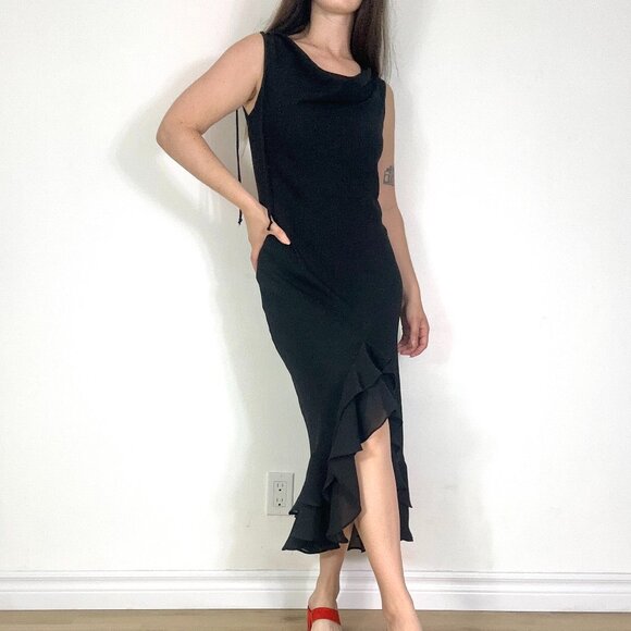 *Studio Y Little Black Sleeveless Maxi Dress - Picture 1 of 9